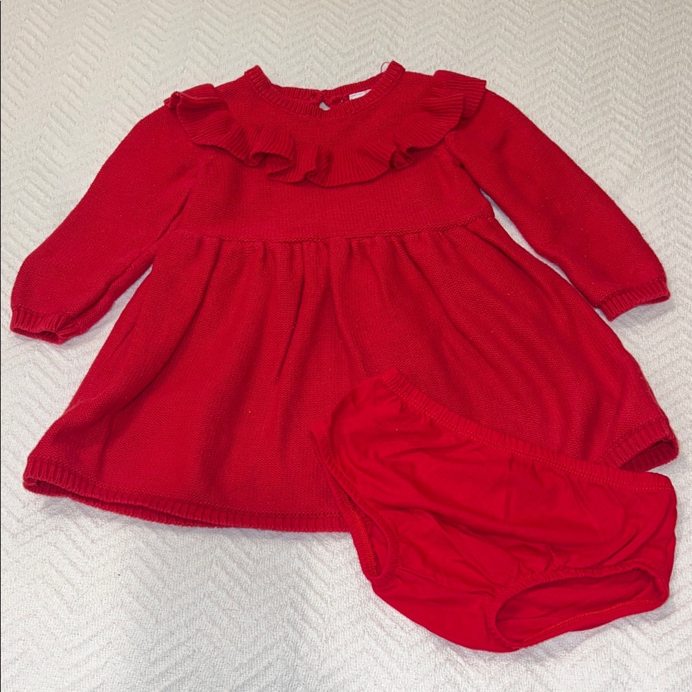 Carter's Vibrant Red Baby Dress
